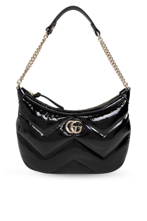 Gucci Black GG Marmont Small Shoulder Bag