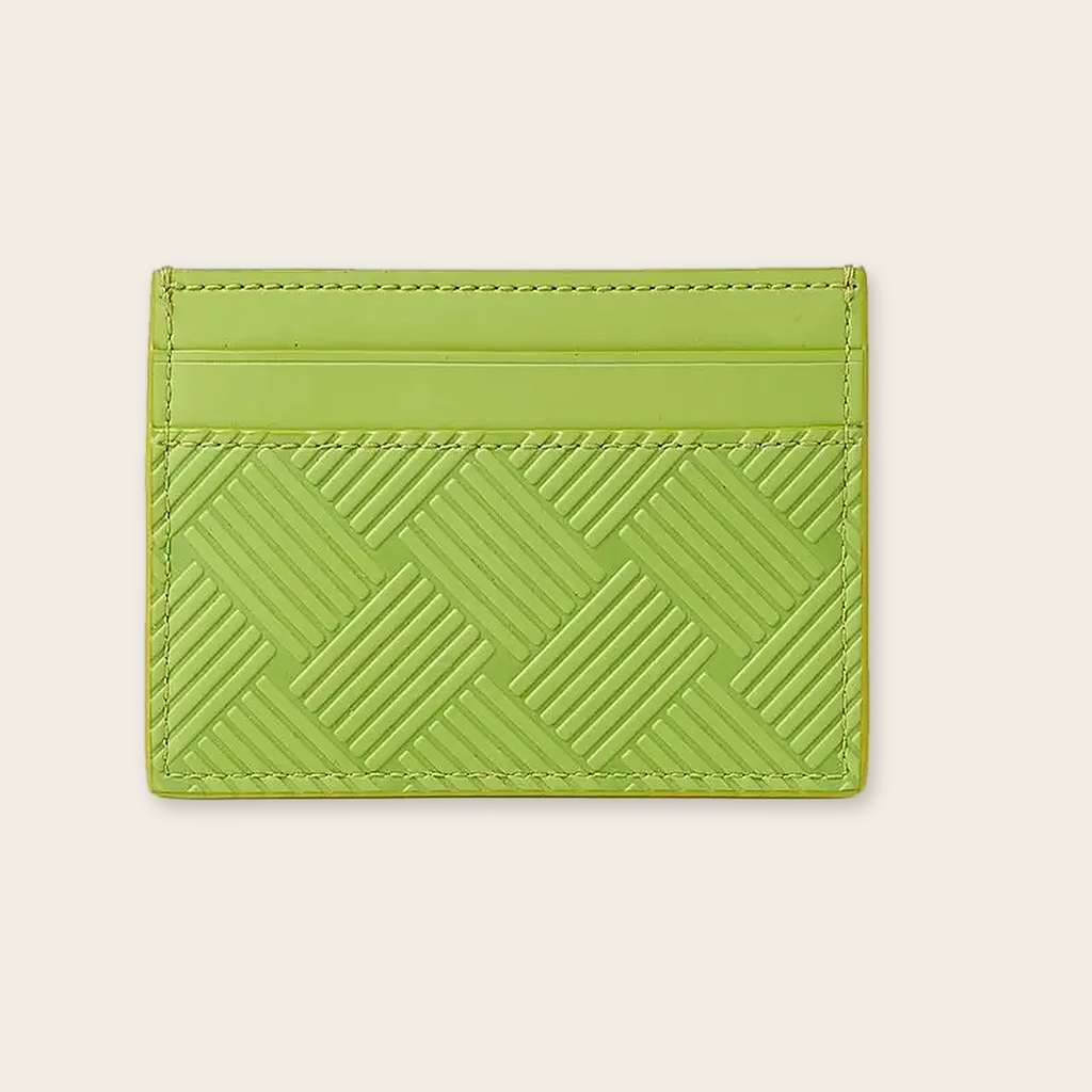 Intrecciato Rubber-Trimmed Cardholder