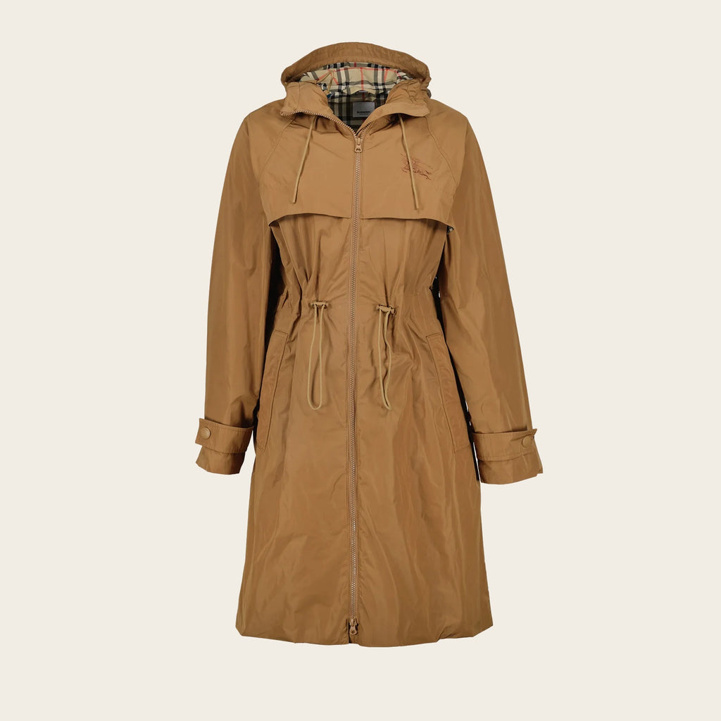 Burberry Check Lined Parka