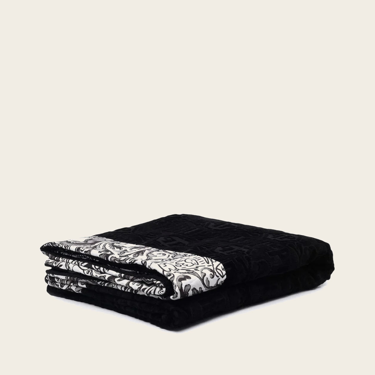 Philipp Plein Logo Black Towel