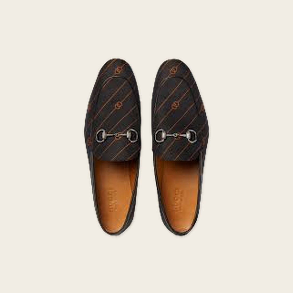 Gucci Jordaan Horsebit GG Loafers