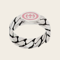 Gucci Interlocking G enamel ring