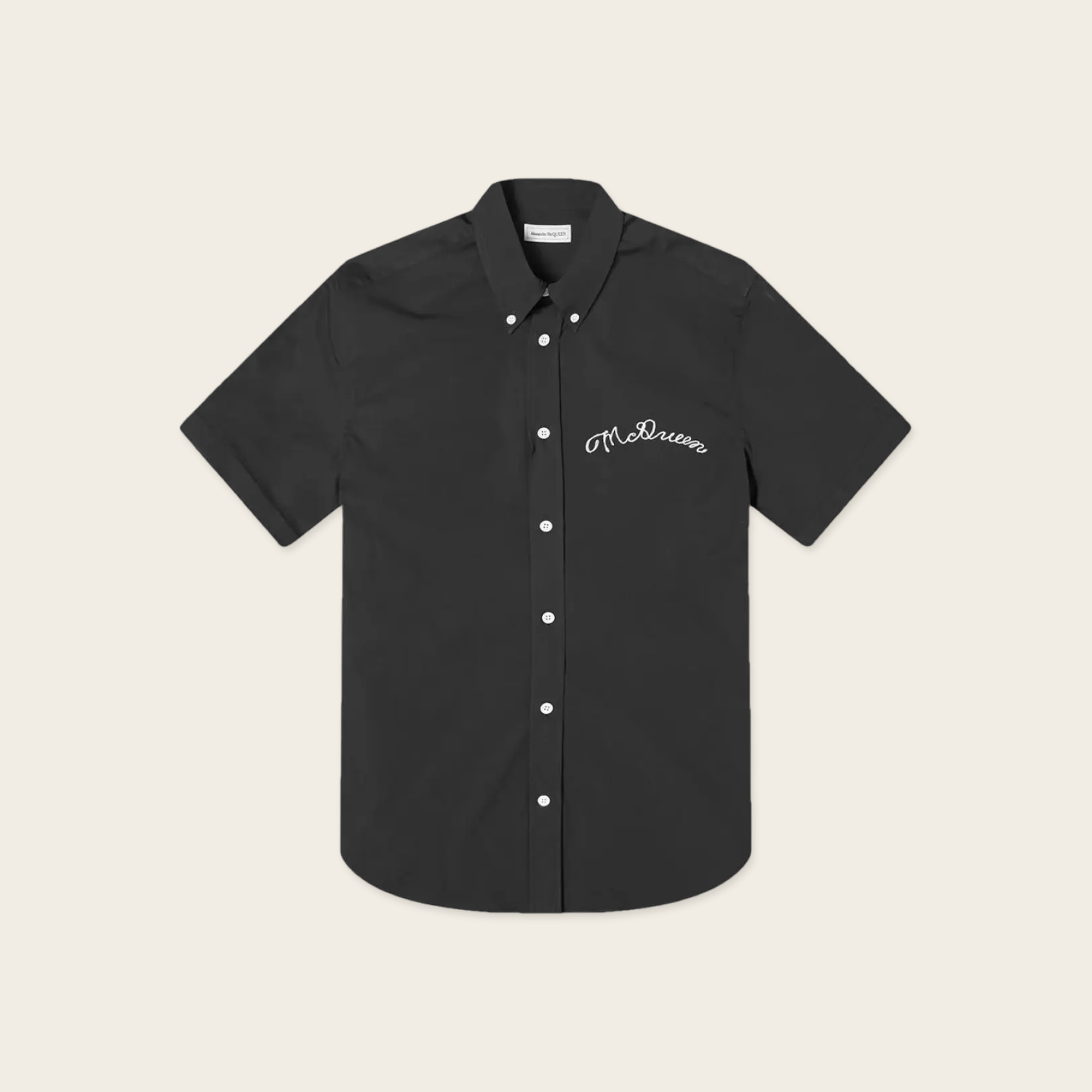 Alexander McQueen Poplin Embroidered Shirt