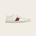 Gucci Low-Top Lace-Up Web Sneakers