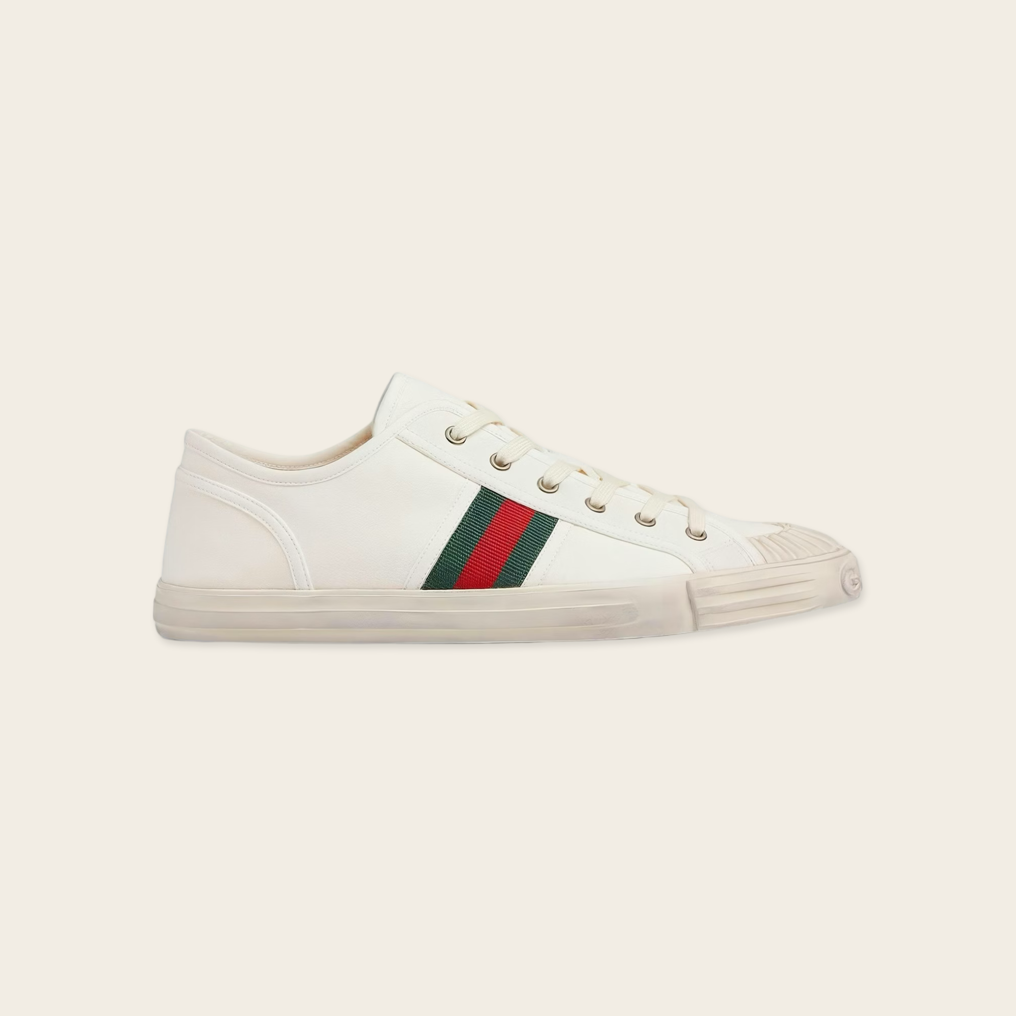 Gucci Low-Top Lace-Up Web Sneakers