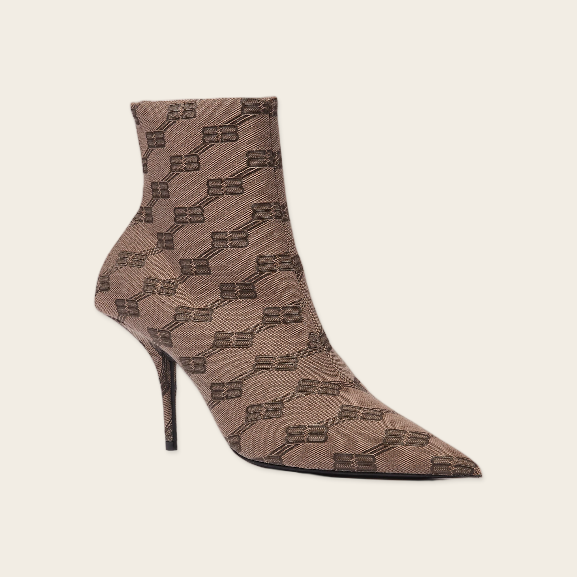 Balenciaga Knife Boots in BB-monogram Canvas