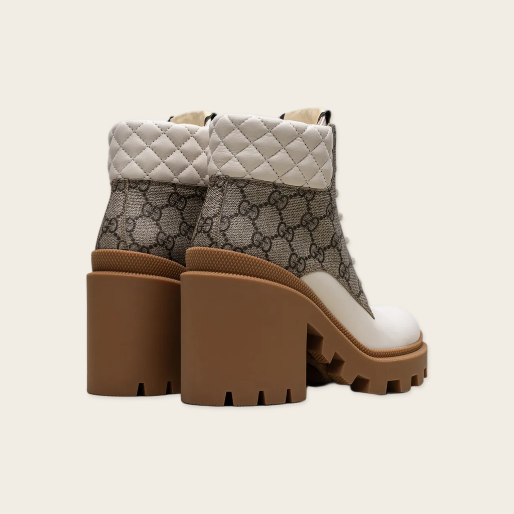 Gucci GG Supreme Up Ankle Boots