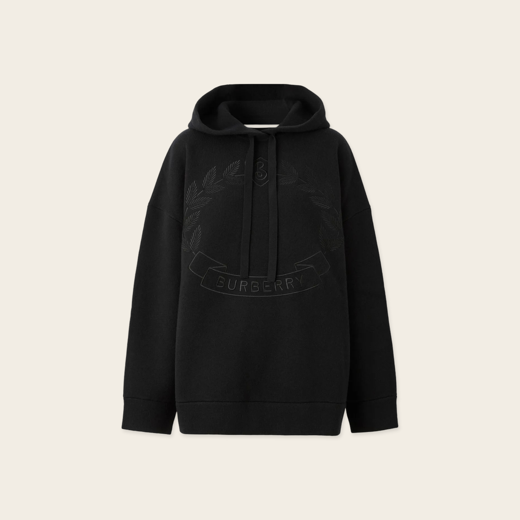 Burberry Embroidered Oak Leaf Hoodie