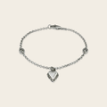 Gucci Heart Charm Bracelet