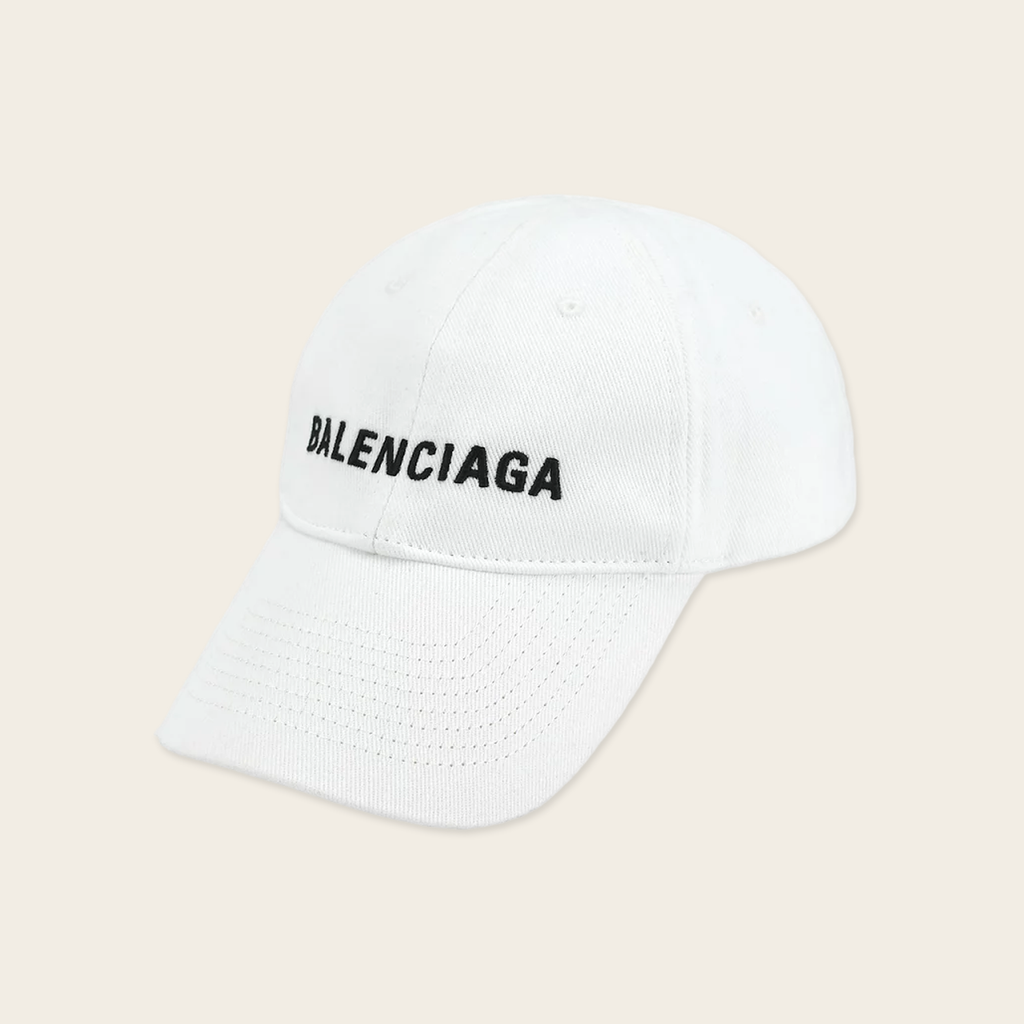 Balenciaga Hat Classic Baseball Logo Balenciaga Classic baseball cap with logo embroidered at front Velcro adjustable size