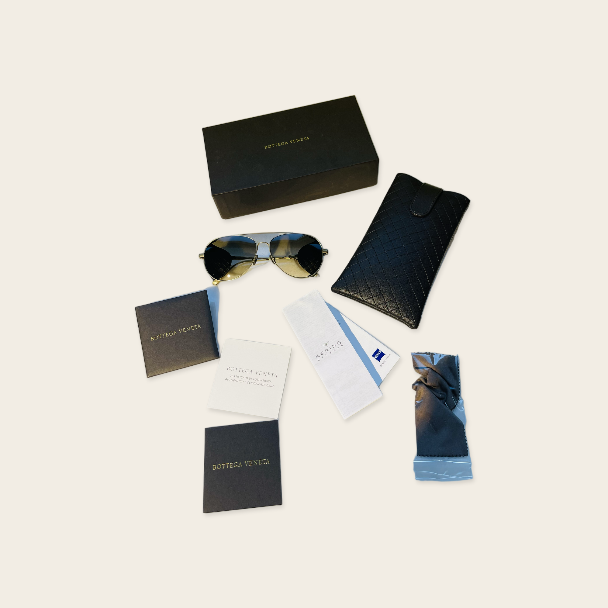 Bottega Veneta Aviator Sunglasses