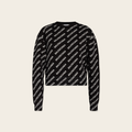 Balenciaga Jacquard all over logo knitwear