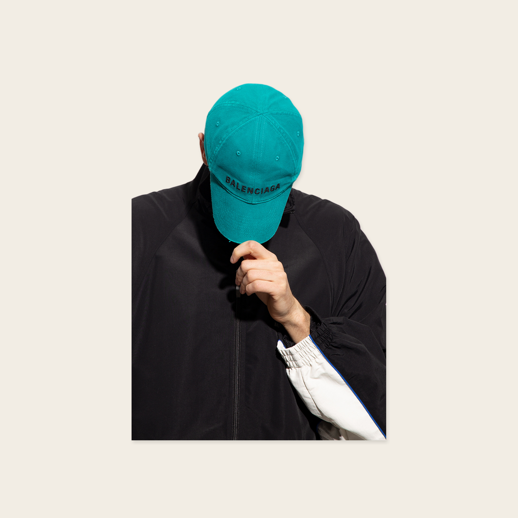 Balenciaga Hat Logo Front Cotton Drill