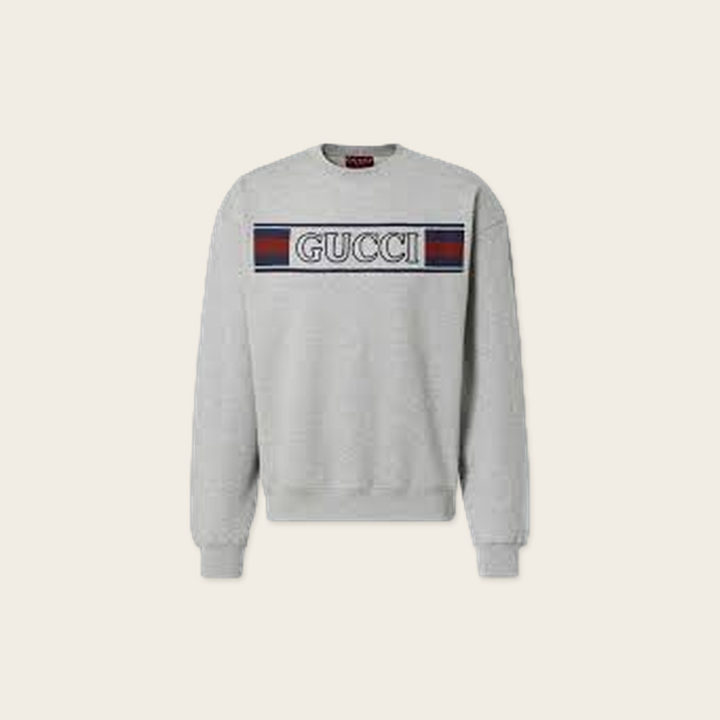 Gucci Embroidered Cotton Jersey Sweatshirt