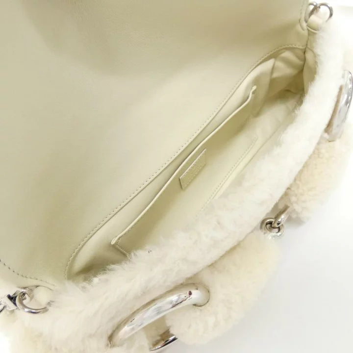 Gucci Horsebit Chain Medium Shoulder Bag Jasmine White — view 2