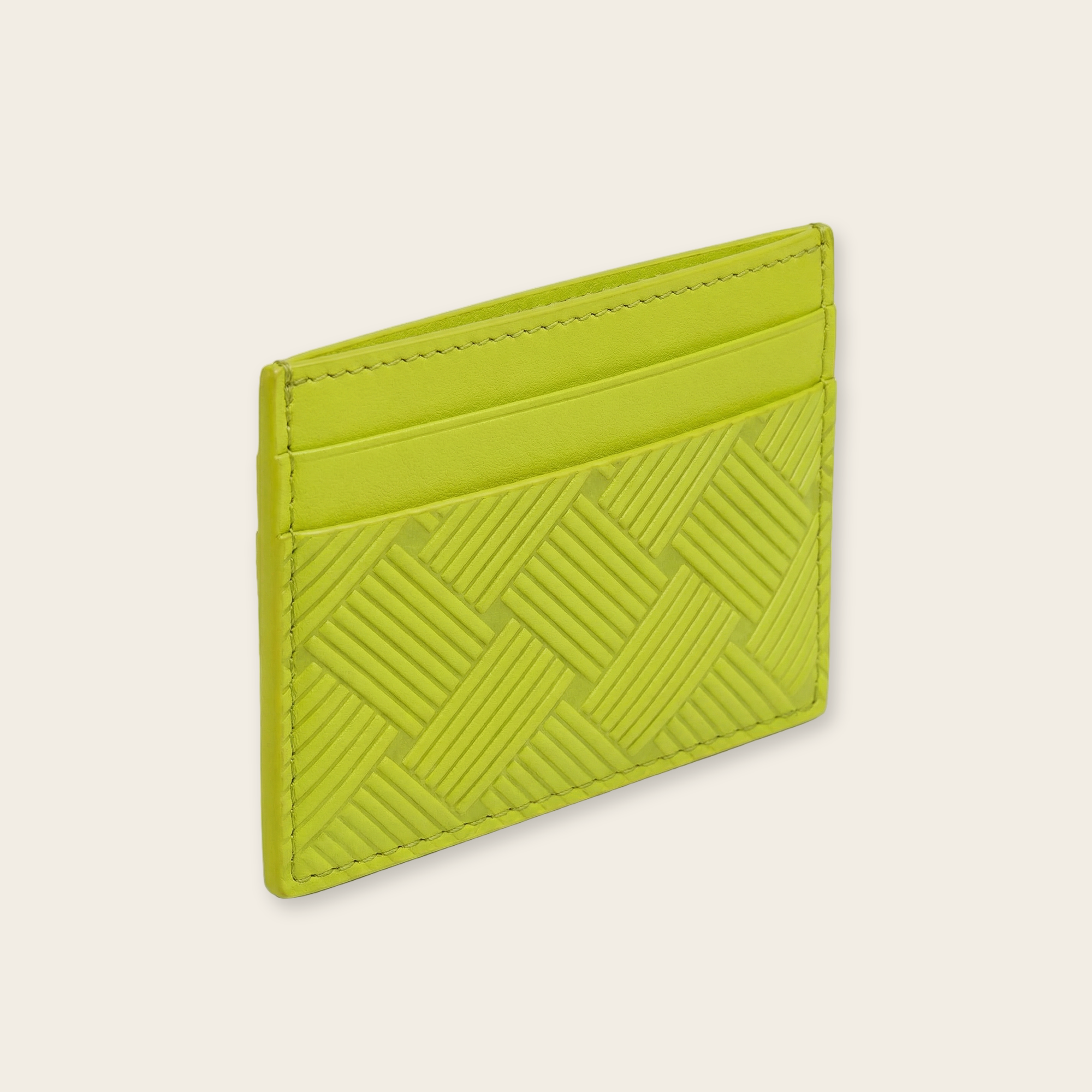 Intrecciato Rubber-Trimmed Cardholder