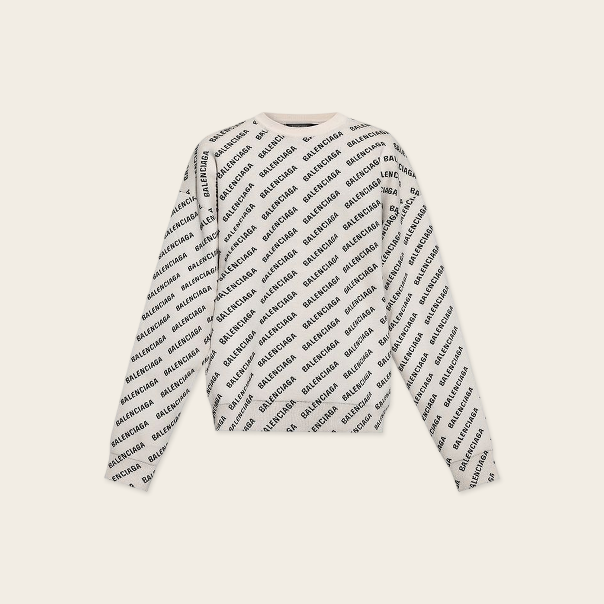 Balenciaga Jacquard all over logo knitwear