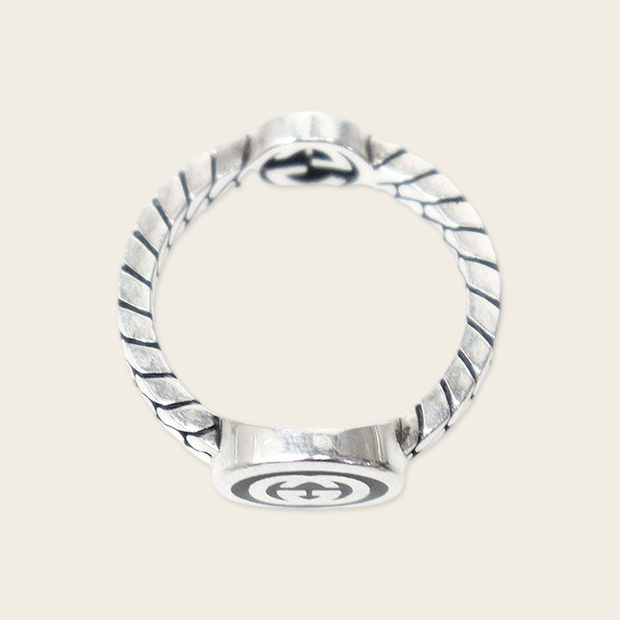 Gucci Interlocking G Double Face Ring