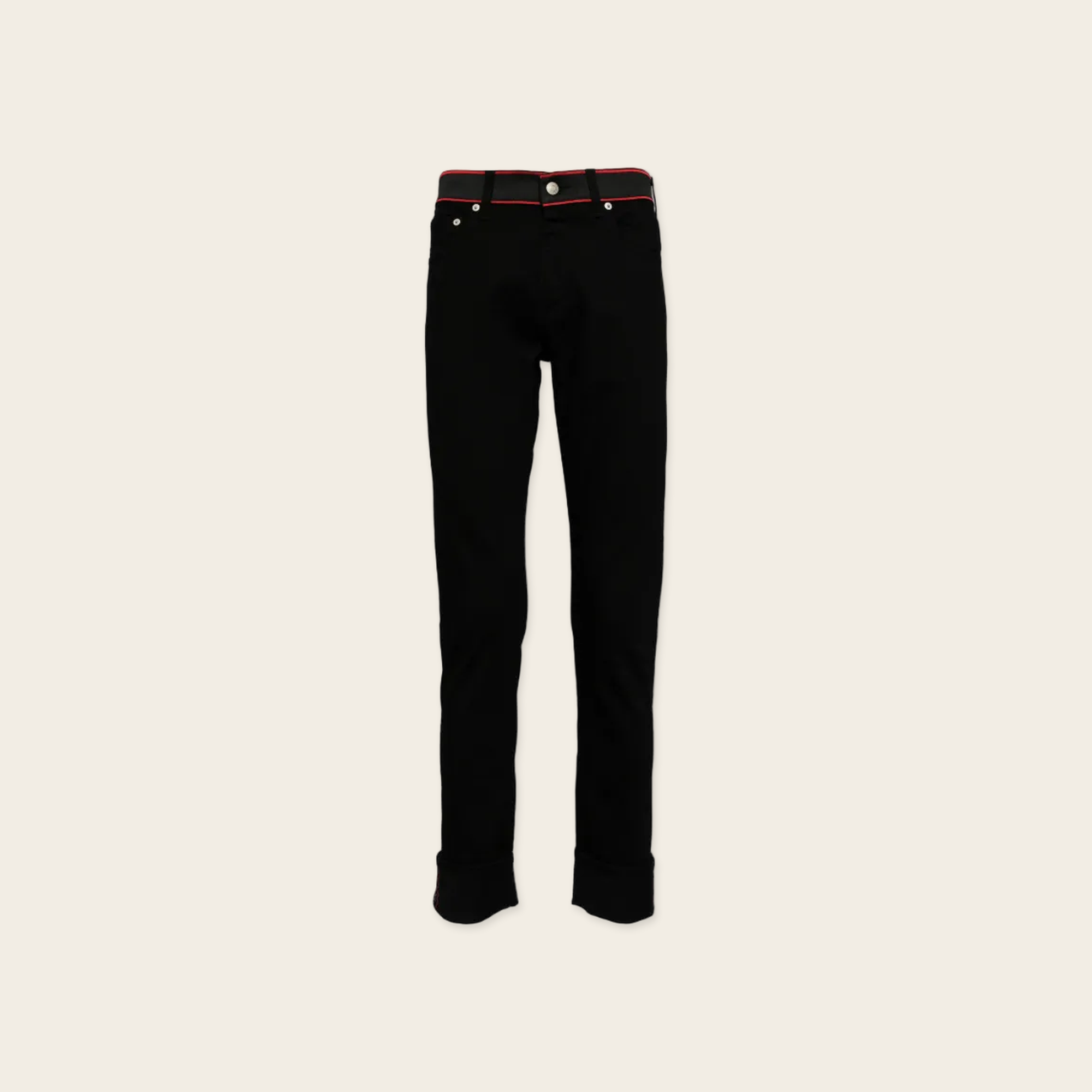 Alexander McQueen Taped Logo Denim