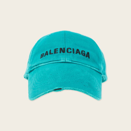 Balenciaga Hat Logo Front Cotton Drill