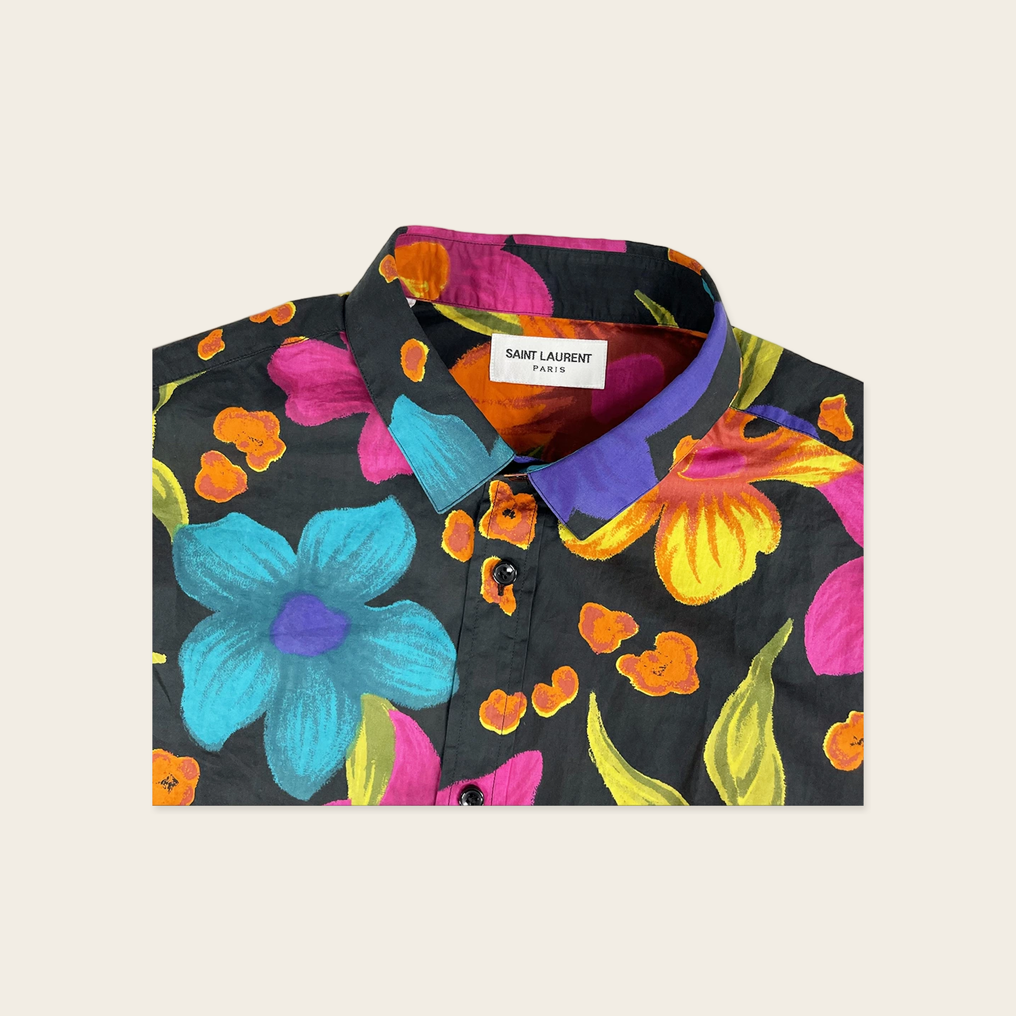 Saint Laurent Floral Print Shirt