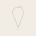 Alexander McQueen Logo-engraved medallion necklace