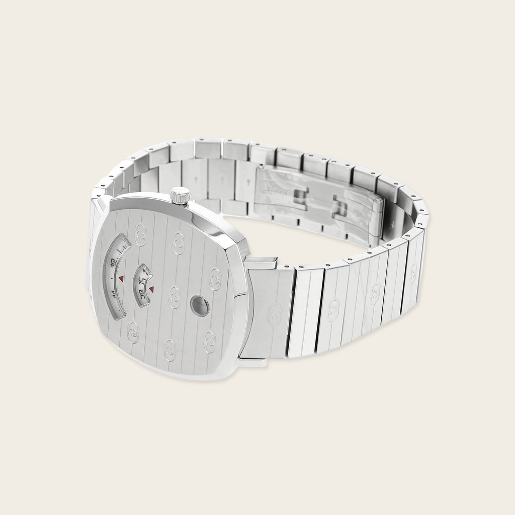 Gucci Grip Watch Silver