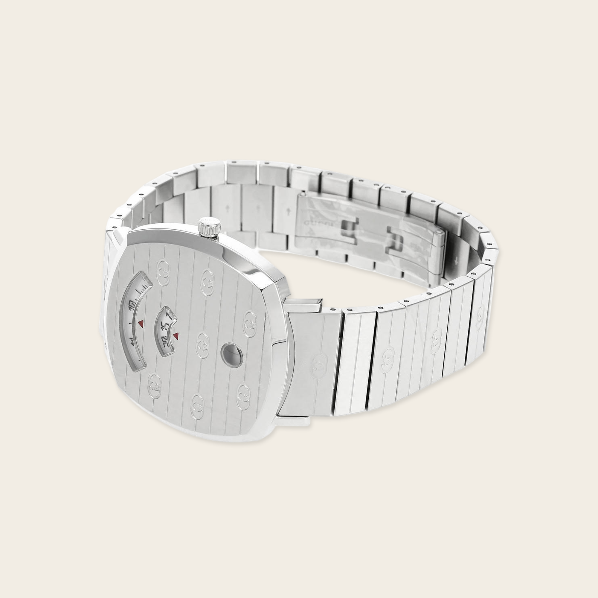 Gucci Grip Watch Silver