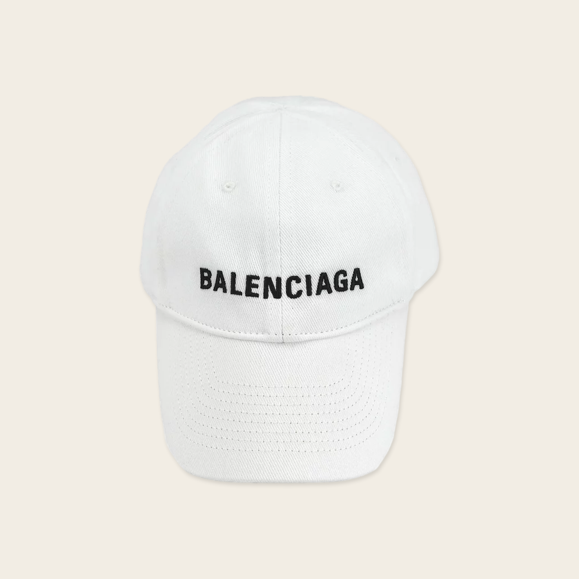 Balenciaga Hat Classic Baseball Logo Balenciaga Classic baseball cap with logo embroidered at front Velcro adjustable size
