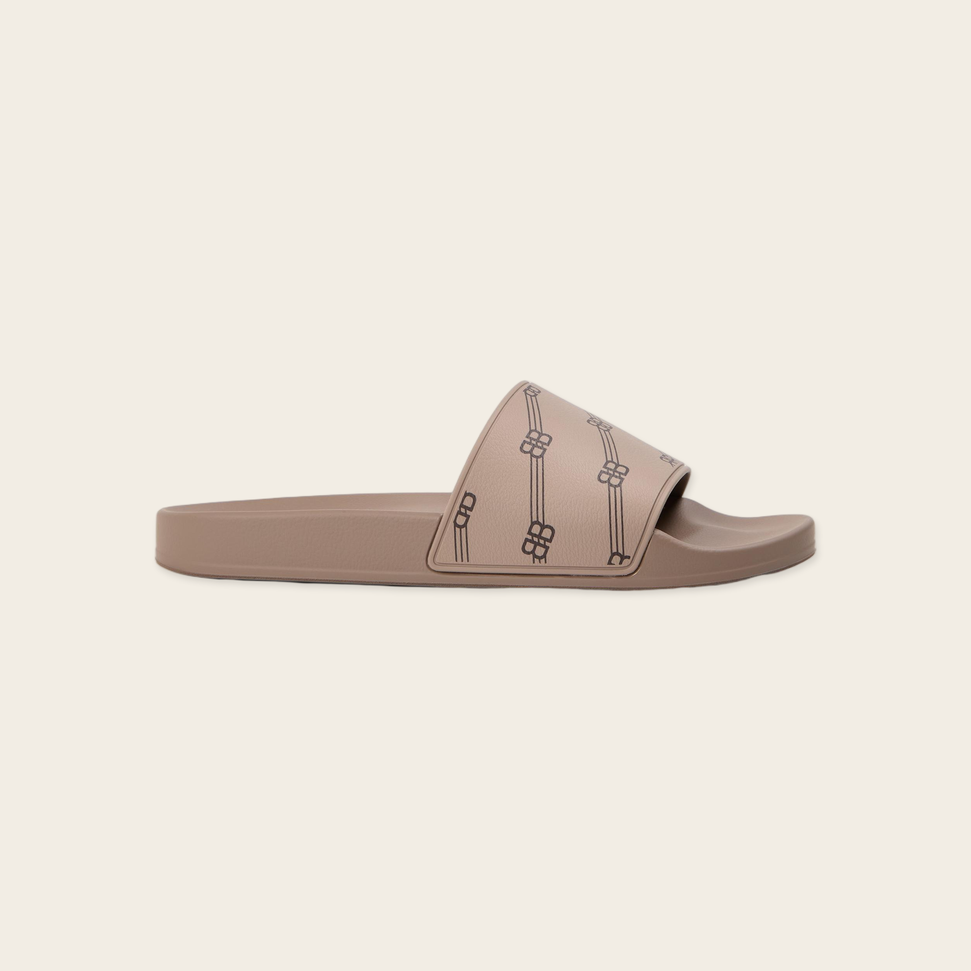 Balenciaga BB Monogram Slide in Brown