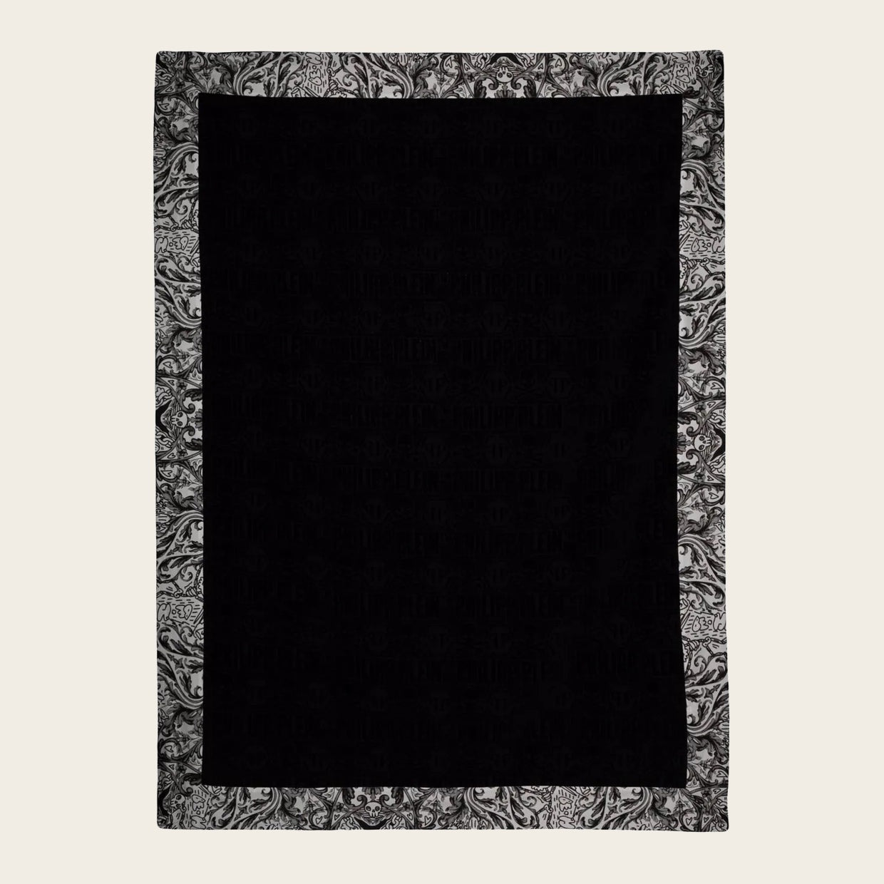 Philipp Plein Logo Black Towel
