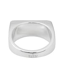 Gucci GG Signet Sterling Silver Ring