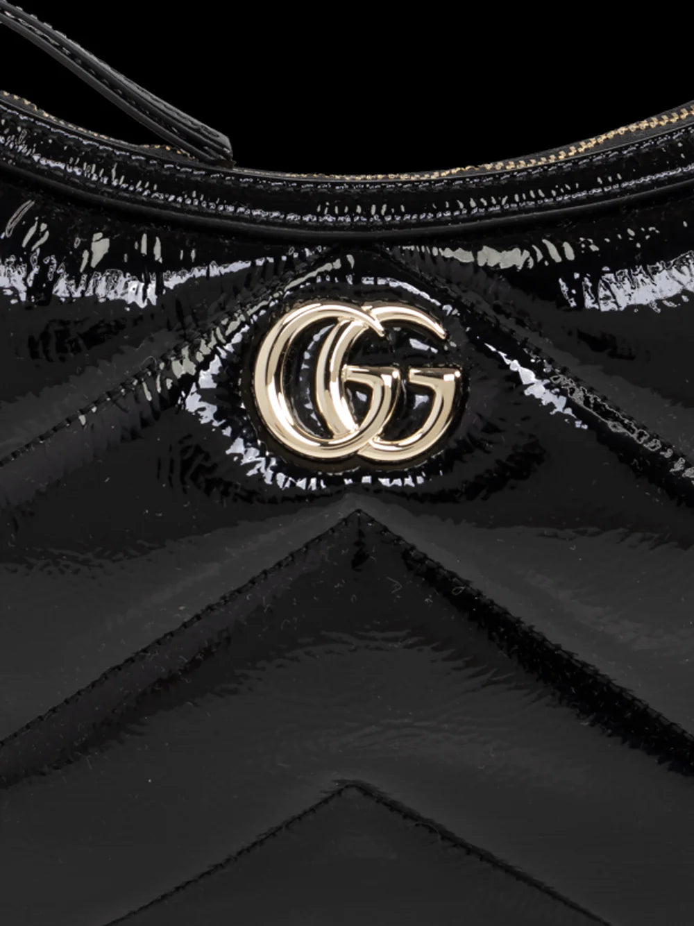 Gucci Black GG Marmont Small Shoulder Bag
