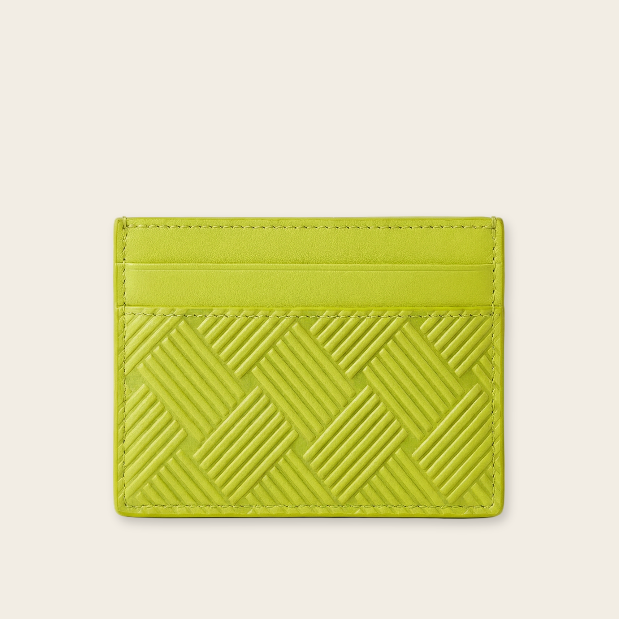 Intrecciato Rubber-Trimmed Cardholder