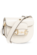 Gucci 1955 Horsebit Shoulder Bag — Cream