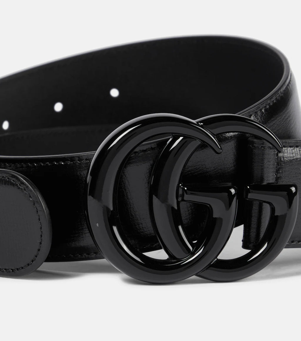 Gucci Black GG Buckle Belt