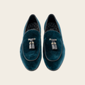 Gucci Velvet Green Loafers