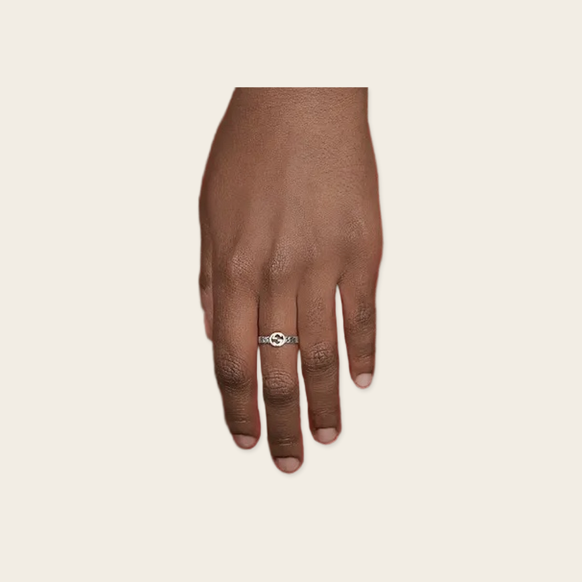 Gucci Interlocking G Double Face Ring