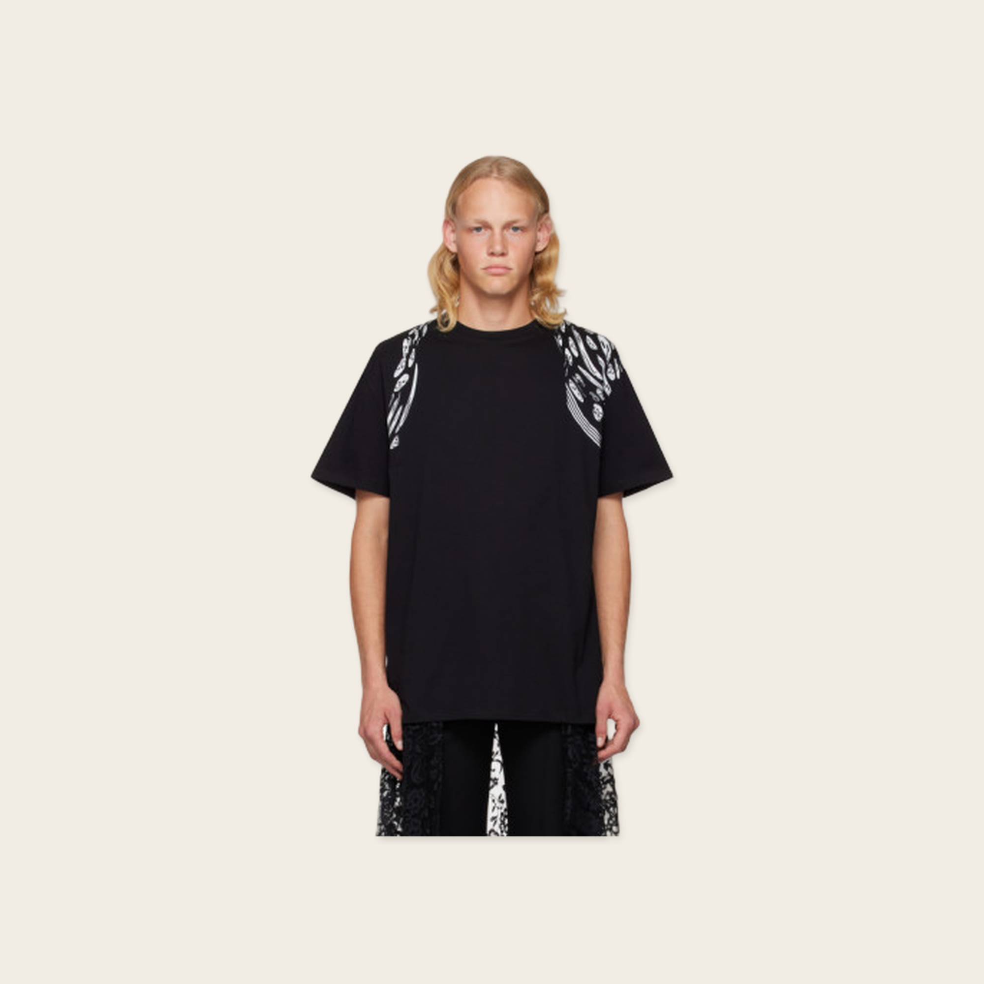 Alexander McQueen Printed Cotton Tee