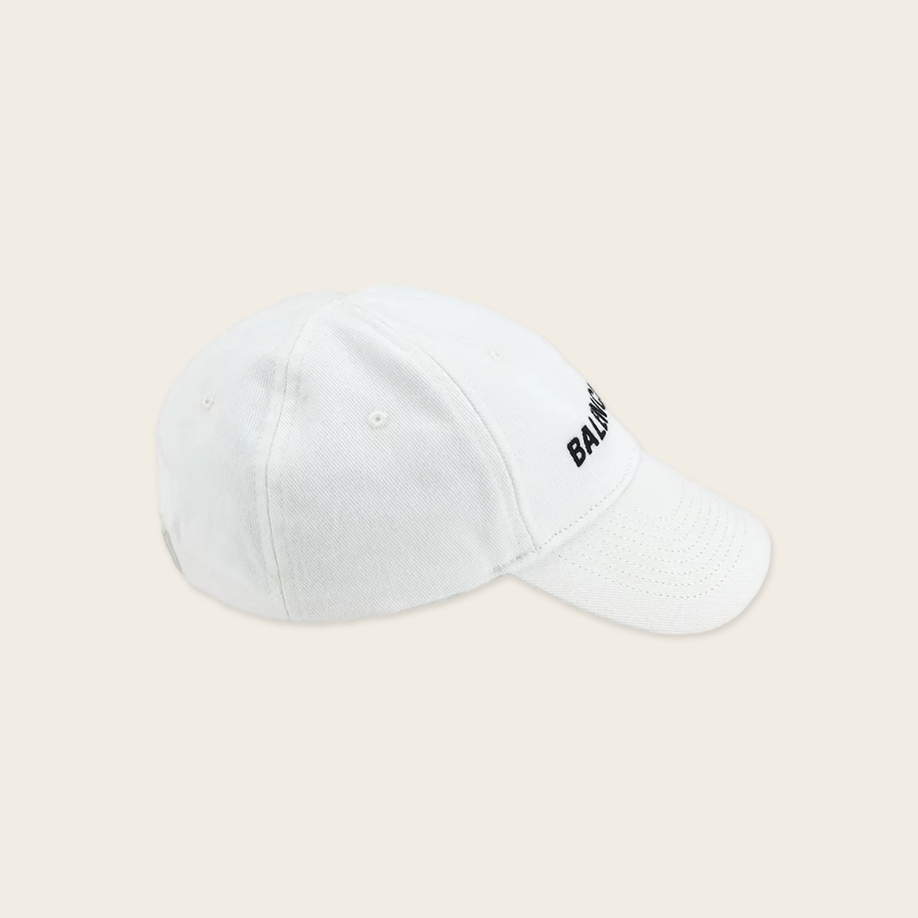 Balenciaga Hat Classic Baseball Logo Balenciaga Classic baseball cap with logo embroidered at front Velcro adjustable size