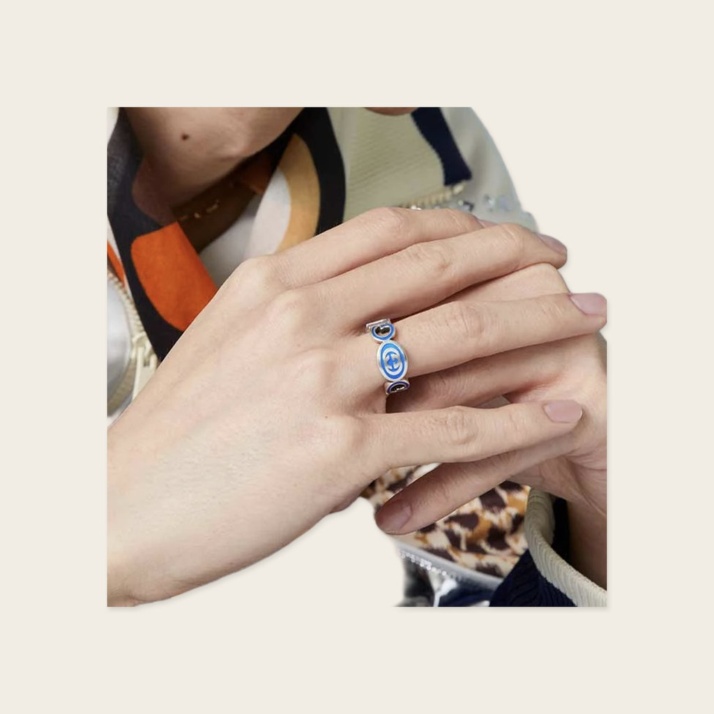 Gucci Interlocking G Logo Ring