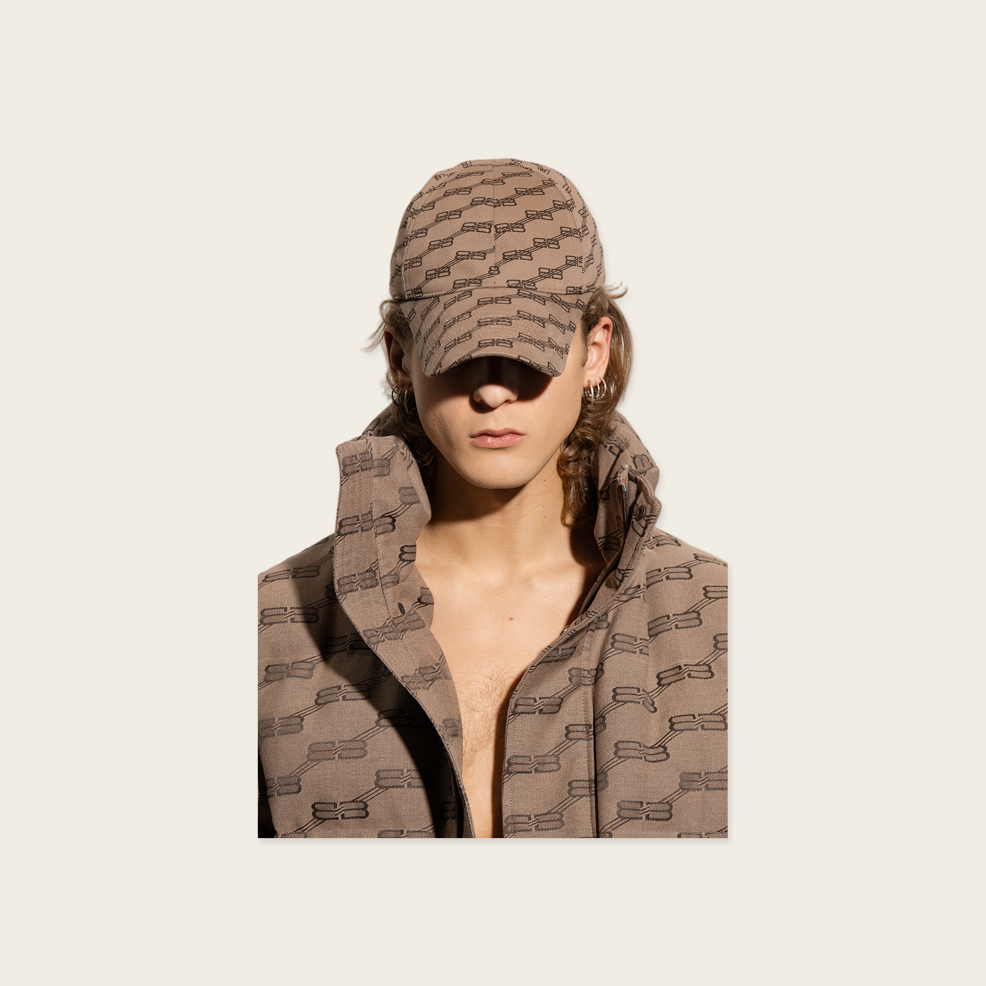 Balenciaga Brown BB Monogram Cap