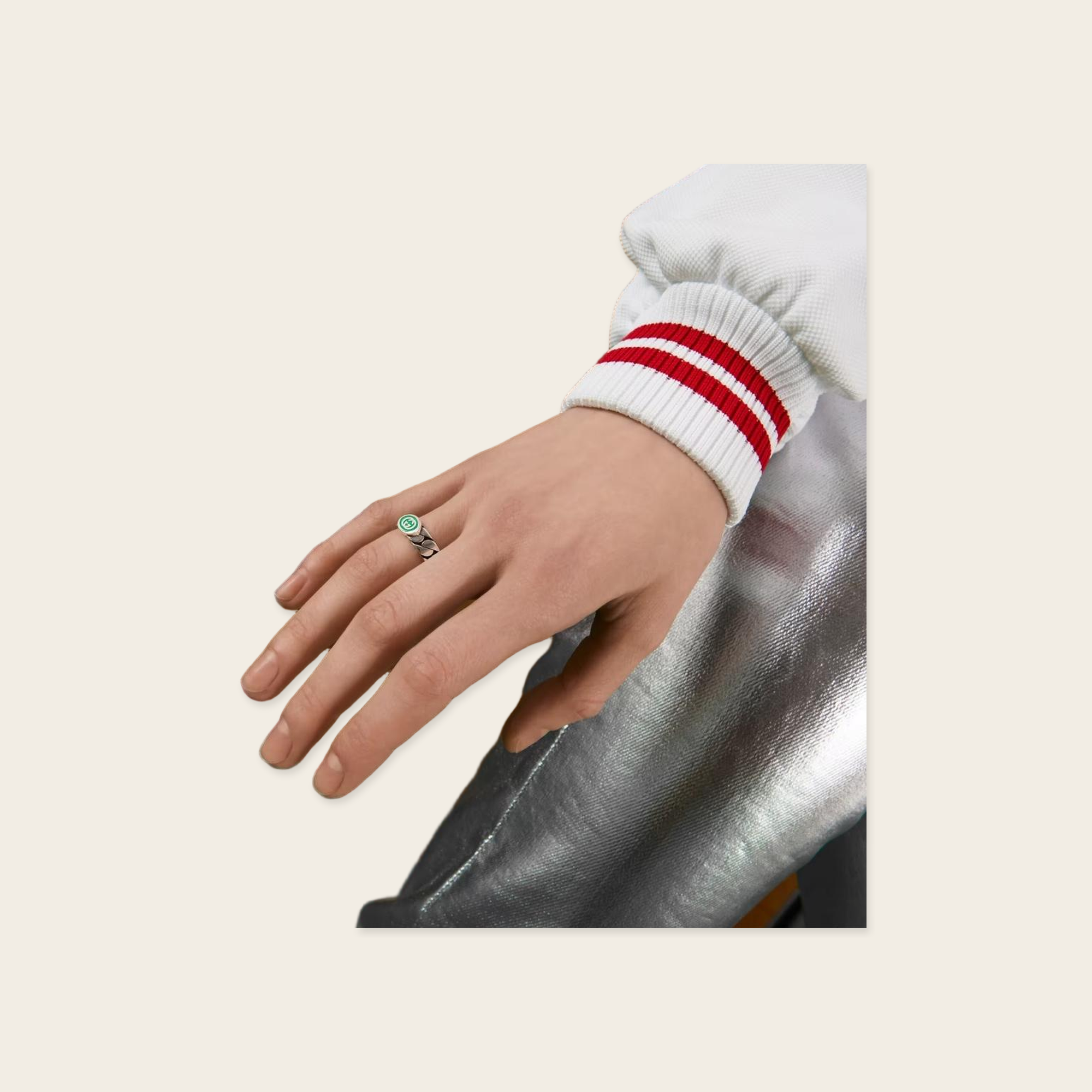 Gucci GG logo Sterling Silver