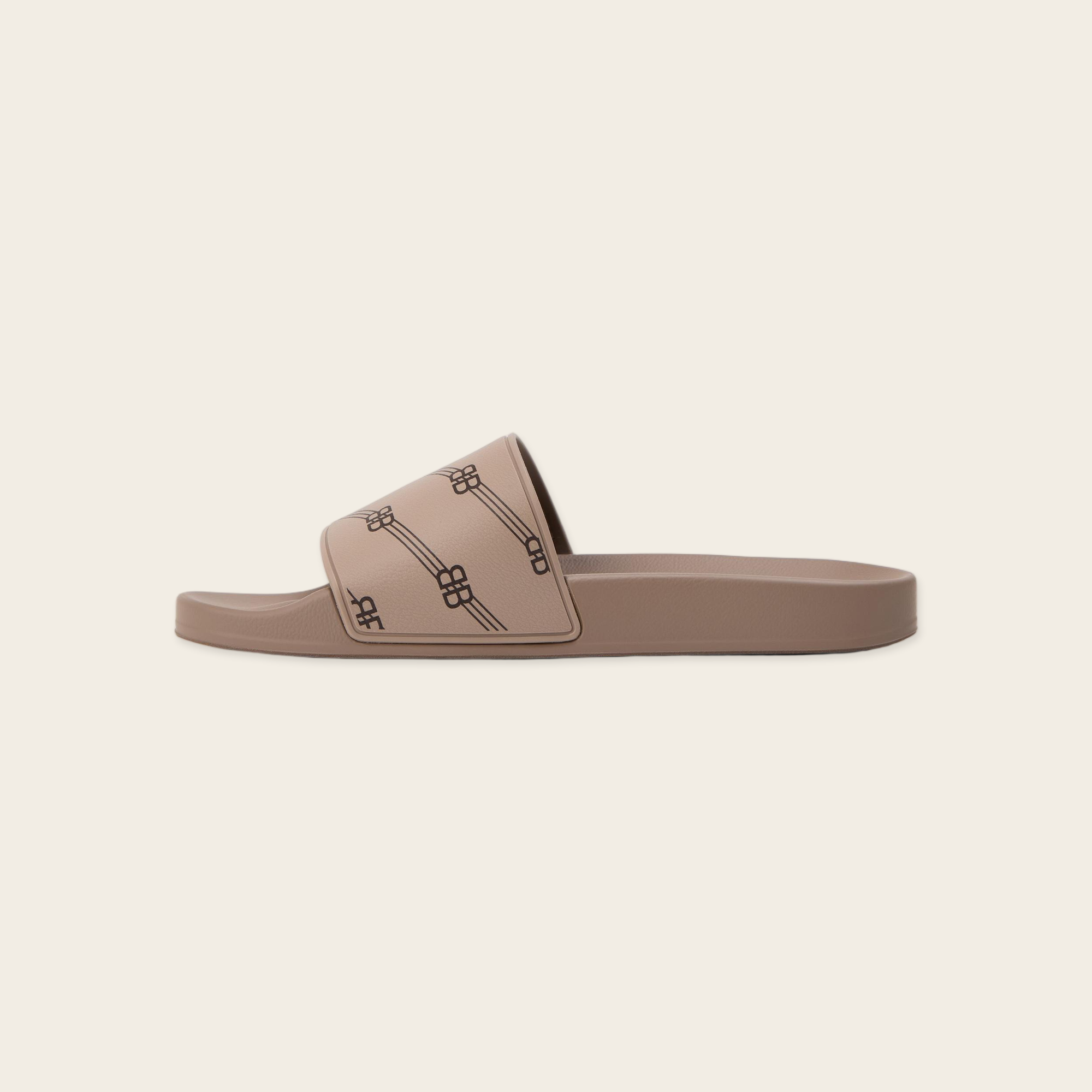 Balenciaga BB Monogram Slide in Brown