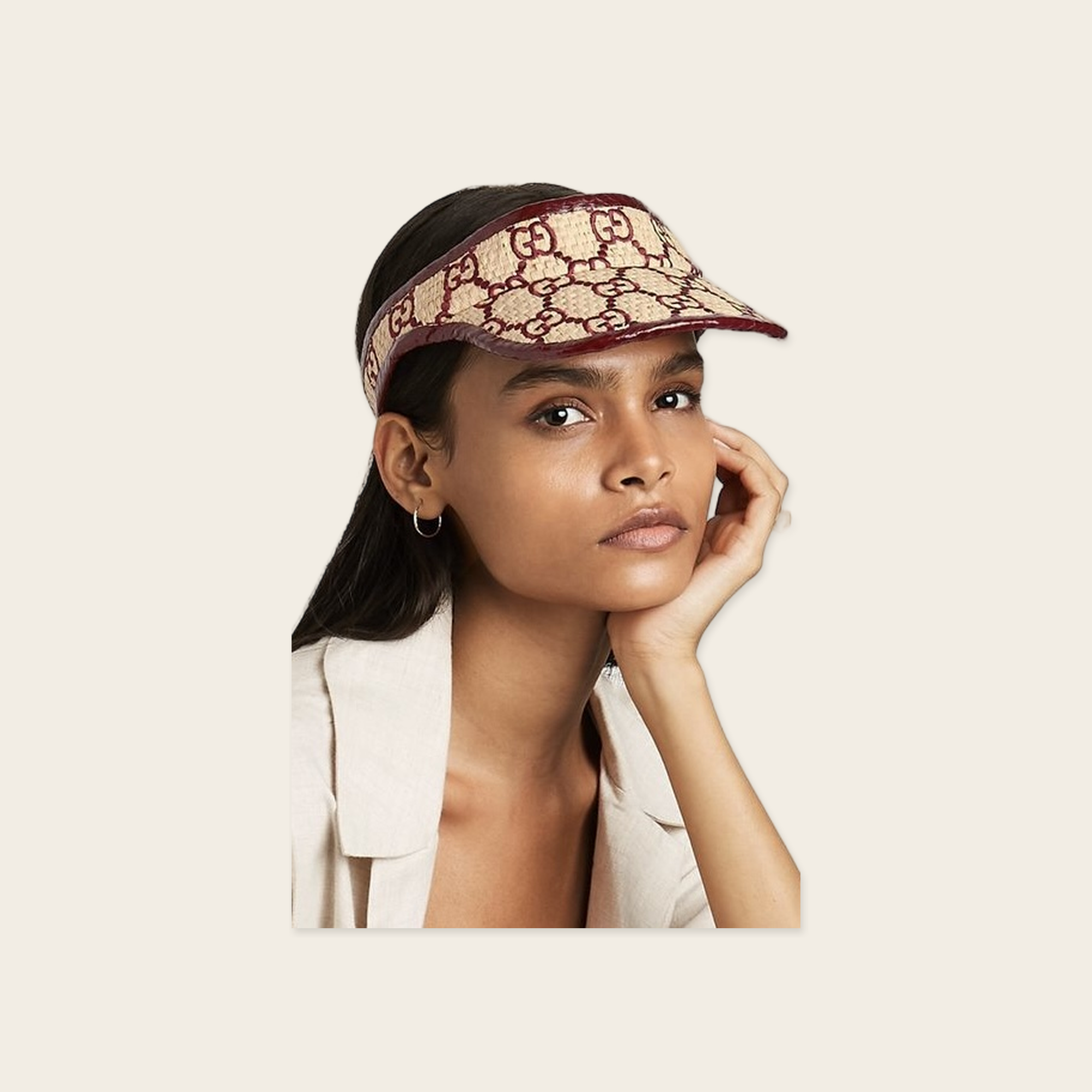 Gucci Patterned GG Viser