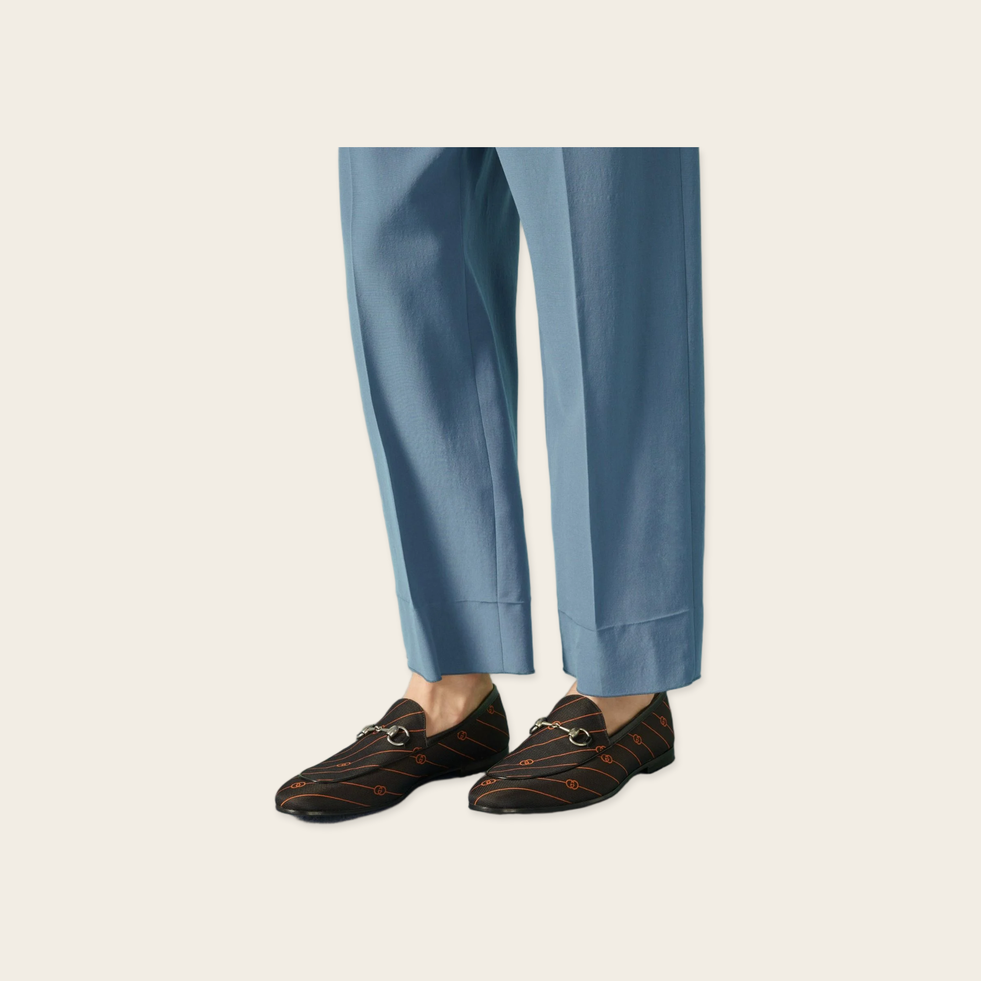 Gucci Jordaan Horsebit GG Loafers