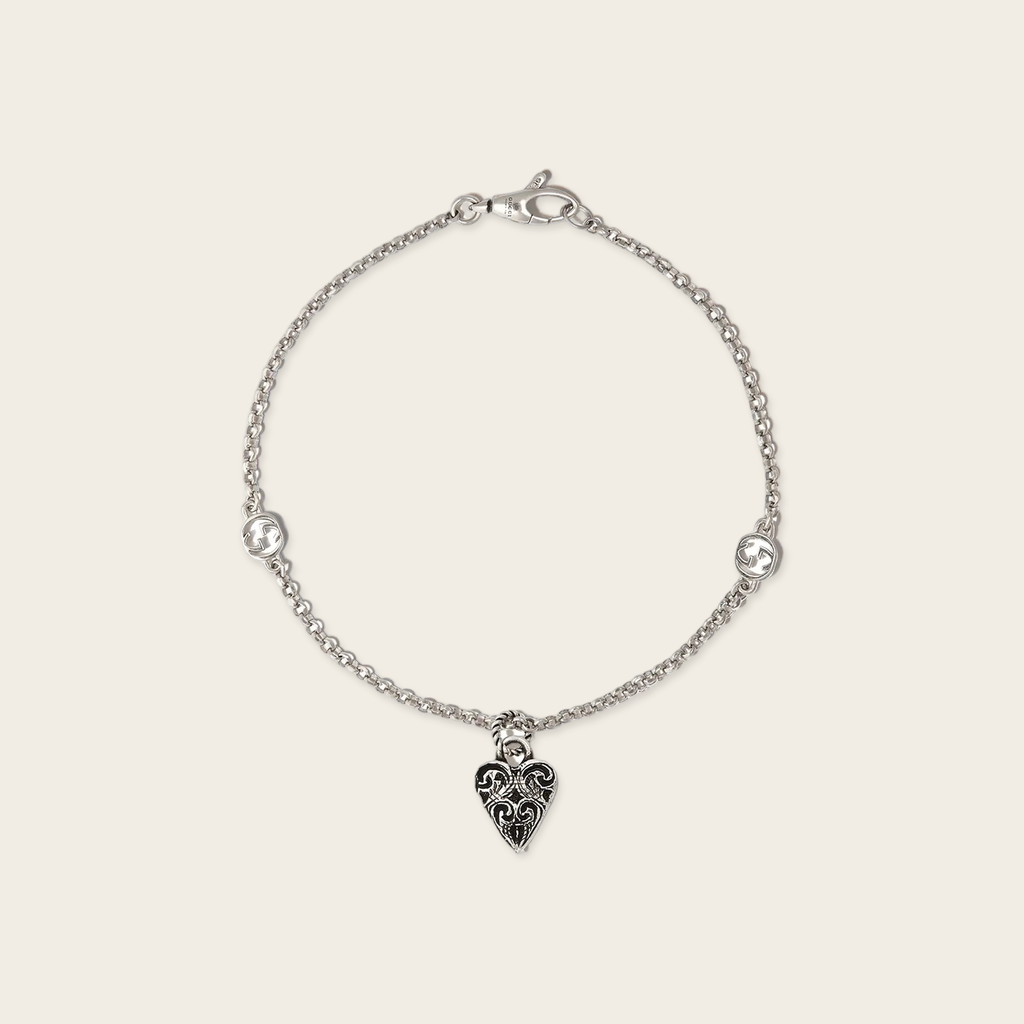 Gucci Heart Charm Bracelet