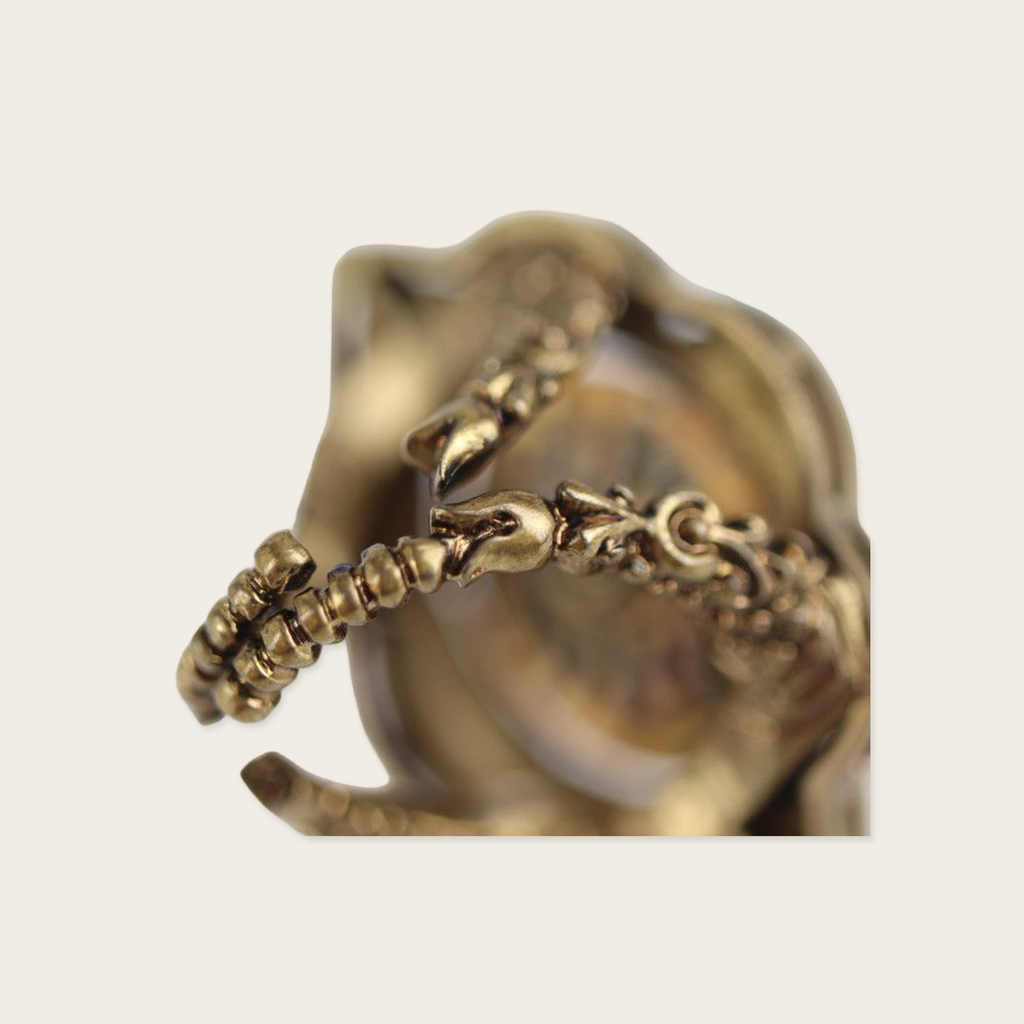 Gucci Embellished Ring Gucci Embellished Ring with Velvet and Pearls all around GG engraved inside.