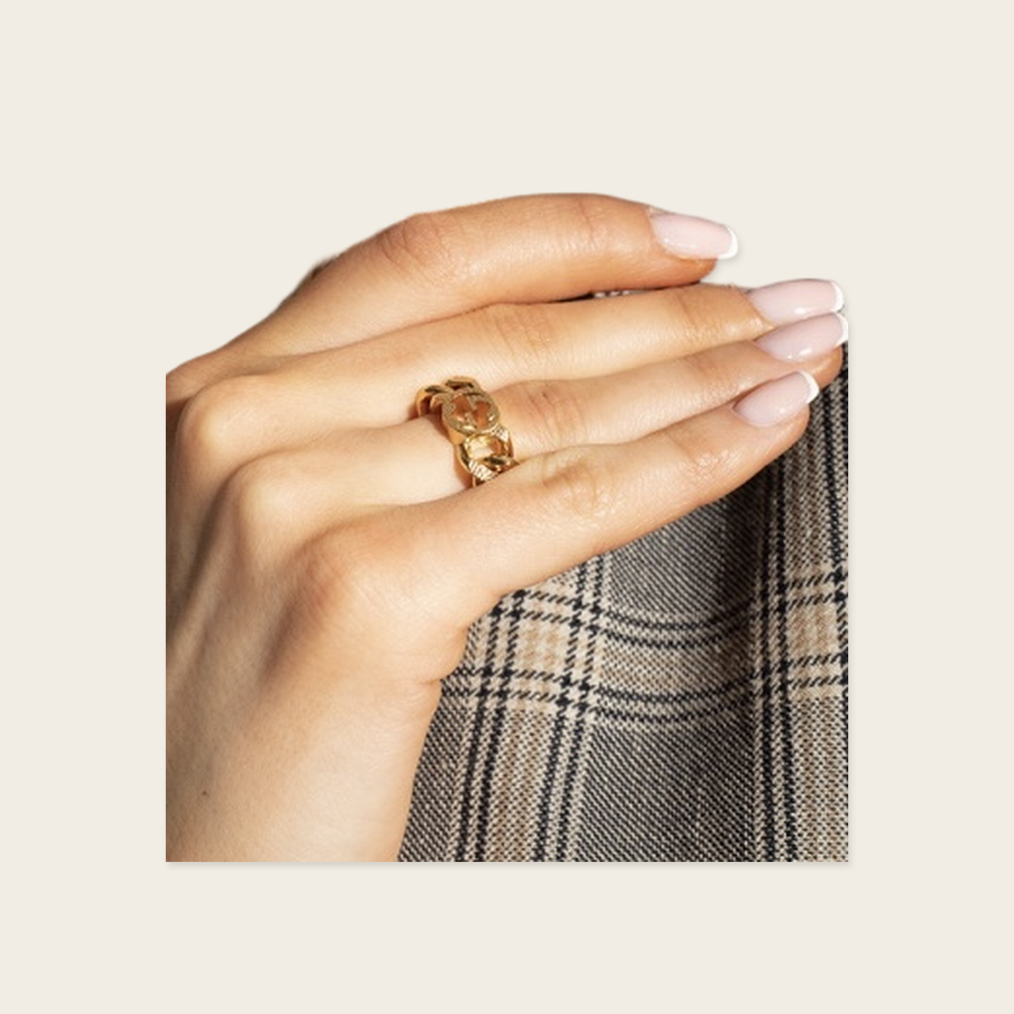 Gucci Interlocking Chain Ring