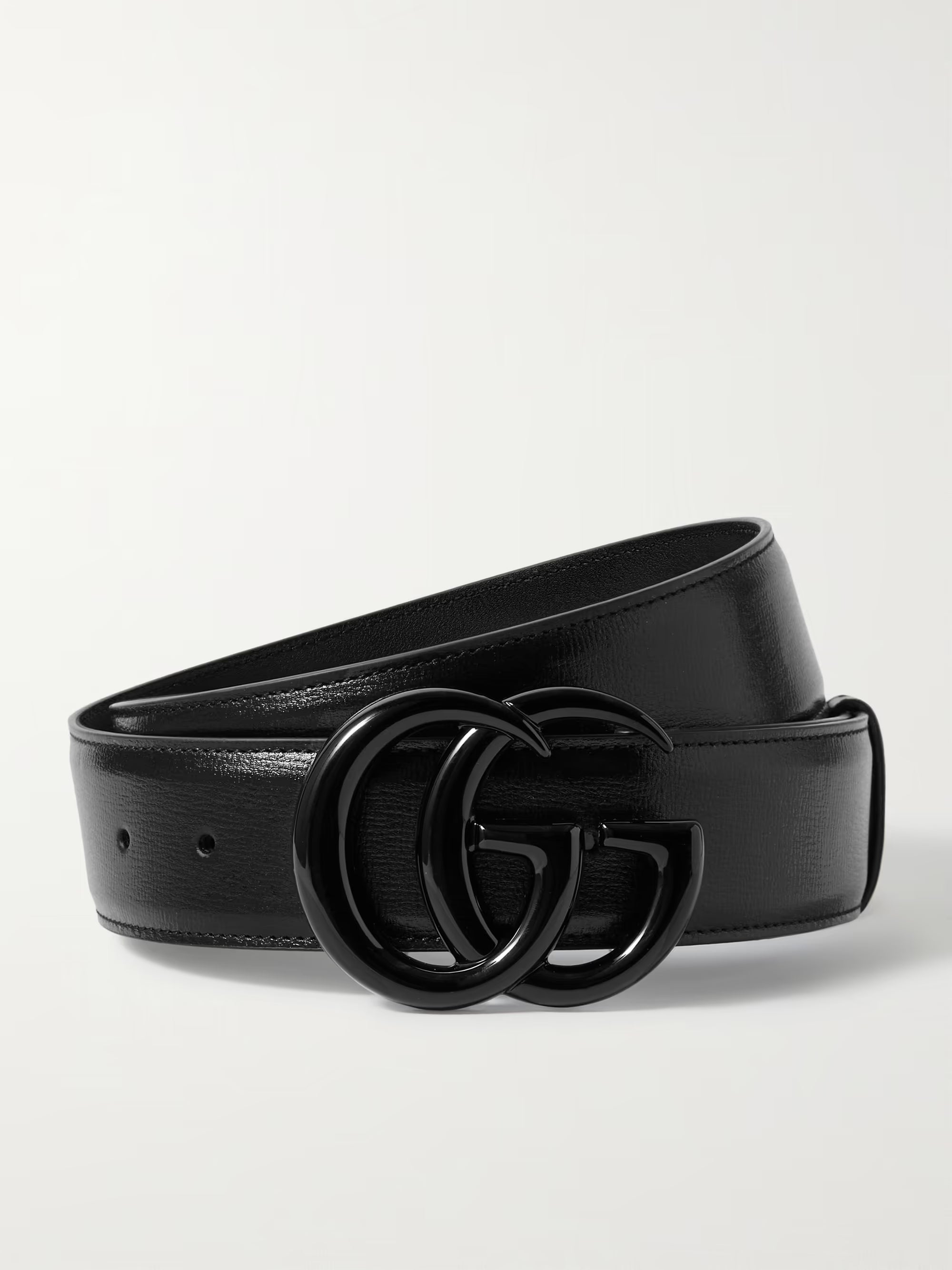 Gucci Black GG Buckle Belt
